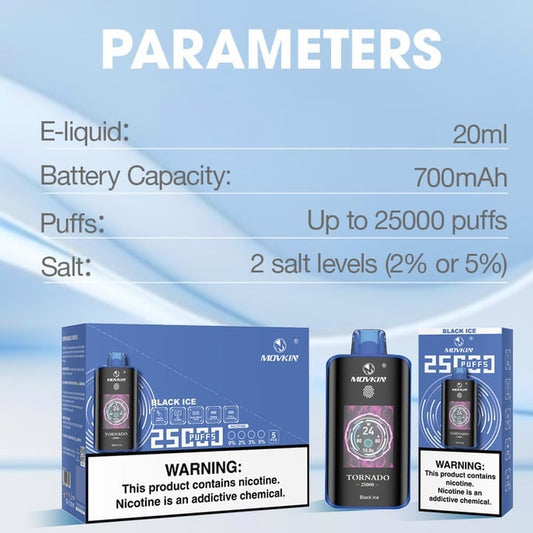 Movkin Tornado 25000 Vape β Smart Display and Best Flavors