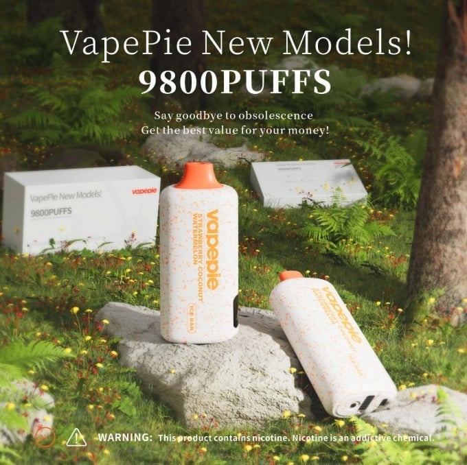VAPEPIE PowerGo 9800 PUFFS – STRAWBERRY COCONUT WATERMELON