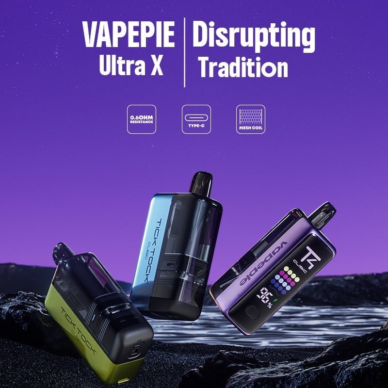 GRAPE MINT----- VAPEPIE x TK 🌌 Ultra X 15000 PUFFS